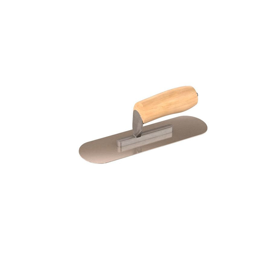 POOL TROWEL - SS 16" X 41/2" - SHORT SHANK CAMEL HANDLE