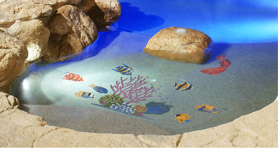 Saddled Butterflyfish LB57 Reef Ceramic Mosaic