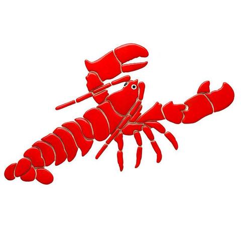 Lobster L11 Sea Life Ceramic Mosaic