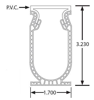Frontier Deck Drain 45 degree angle Base